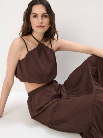 Mohito - Короткий топ - коричневий - XS Mohito - Короткий топ - коричневий - XS