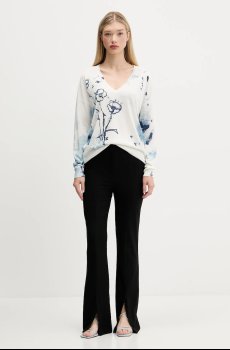 Свитер с примесью льна Desigual HELSINKI