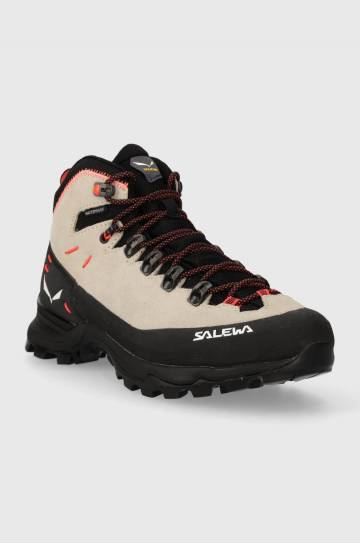Ботинки Salewa Alp Mate Winter Mid PTX женские цвет бежевый слегка утеплённый Ботинки Salewa Alp Mate Winter Mid PTX женские цвет бежевый слегка утеплённый