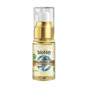 Сыворотка для кожи вокруг глаз Bioten Hyaluronic Gold Replumping Antiwrinkle Eye Serum, 15 мл Сыворотка для кожи вокруг глаз Bioten Hyaluronic Gold Replumping Antiwrinkle Eye Serum, 15 мл