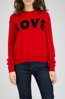 Женский красный джемпер Красный 40 Love Moschino WSG9811X1264_084