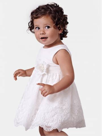 Abel & Lula Елегантне плаття 5013 Білий Regular Fit Abel & Lula Елегантне плаття 5013 Білий Regular Fit