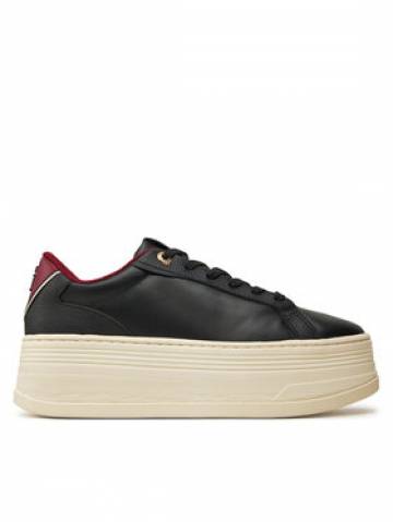 Tommy Hilfiger Снікерcи Th Platform Sneaker Triangle FW0FW08115 Чорний Tommy Hilfiger Снікерcи Th Platform Sneaker Triangle FW0FW08115 Чорний