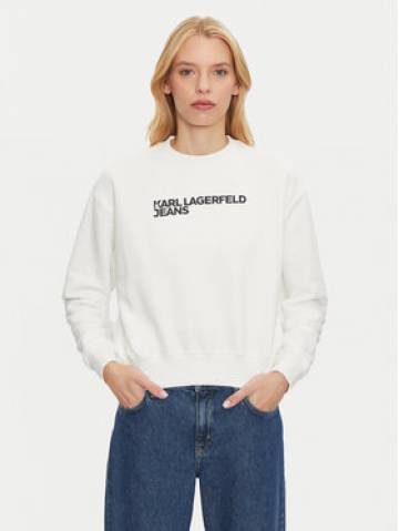 Karl Lagerfeld Jeans Світшот 246J1809 Білий Regular Fit Karl Lagerfeld Jeans Світшот 246J1809 Білий Regular Fit