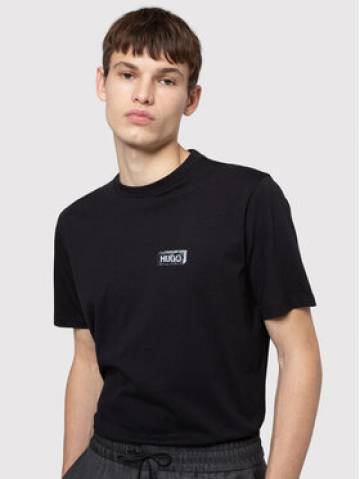 Hugo Футболка Donument 50438595 Чорний Regular Fit Hugo Футболка Donument 50438595 Чорний Regular Fit