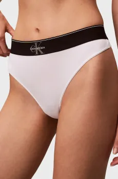 Женские белые трусики THONG Белый XS Calvin Klein LV00QF8813