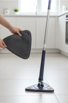 Набір трикутних насадок для швабри 3 pack - темно-сірий