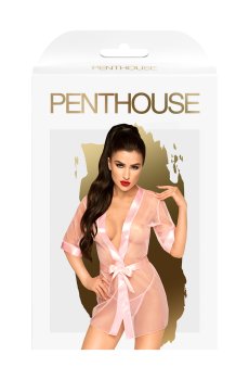 Сексуальный халат Penthouse Midnight Mirage розовый, размер S-L