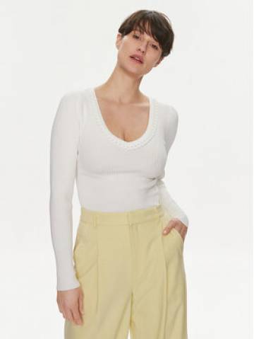 Morgan Светр 241-MCORDE Écru Slim Fit Morgan Светр 241-MCORDE Écru Slim Fit