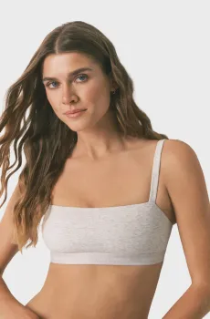 Женский серый топ Серый S womensecret 5052288