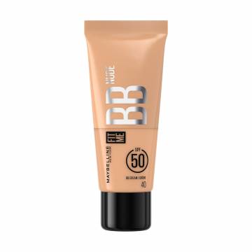 BB-крем для лица Maybelline New York Fit Me BB Cream Nude SPF 50, 40, 30 мл BB-крем для лица Maybelline New York Fit Me BB Cream Nude SPF 50, 40, 30 мл
