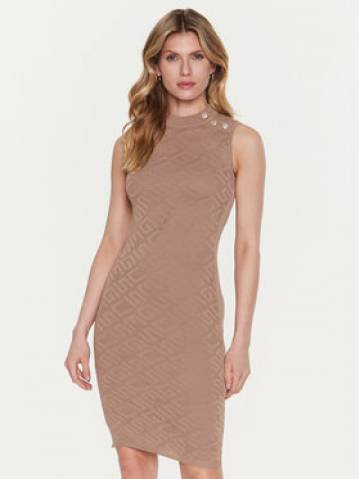 Guess Трикотажна сукня Paula W3GK62 Z36O0 Бежевий Slim Fit Guess Трикотажна сукня Paula W3GK62 Z36O0 Бежевий Slim Fit