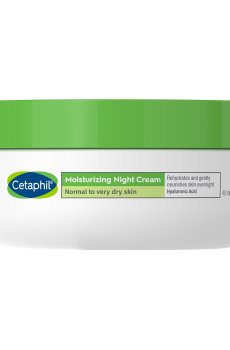 Увлажняющий ночной крем для лица Cetaphil Moisturizing Night Cream для нормальной и сухой кожи, с гиалуроновой кислотой, 48 мл