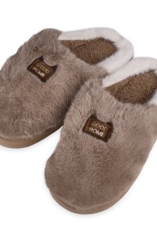 Женские комнатные тапочки 2Step закрытые, коричневые, размер 36-37 (WWSL2025-16-Br)