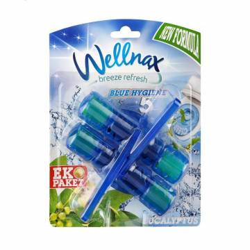 Туалетный блок Wellnax Blue Hygiene Эвкалипт, 2*50 г Туалетный блок Wellnax Blue Hygiene Эвкалипт, 2*50 г