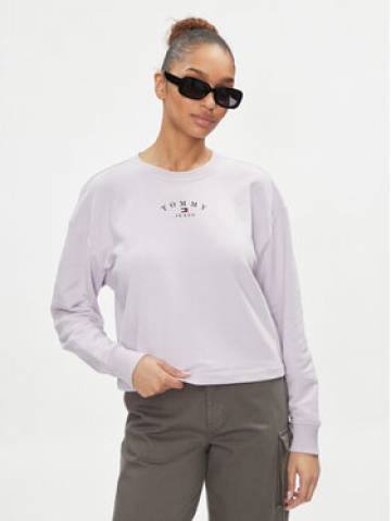 Tommy Jeans Світшот Essential Logo DW0DW18143 Фіолетовий Regular Fit Tommy Jeans Світшот Essential Logo DW0DW18143 Фіолетовий Regular Fit