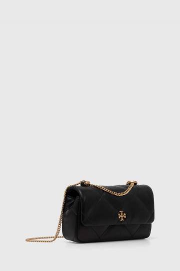 Кожаная сумочка Tory Burch Kira Diamond Quilt Mini цвет чёрный 154710.001 Кожаная сумочка Tory Burch Kira Diamond Quilt Mini цвет чёрный 154710.001