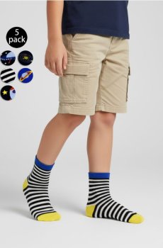 Шкарпетки, 5 пар - різнобарвний