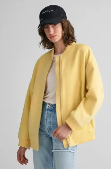 Женский желтый шерстяной бомбер WOOL BOMBER Желтый S Gant 4700279