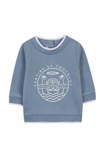 Детская хлопковая кофта Tartine et Chocolat с принтом TZ15041