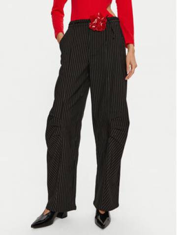 ROTATE Штани з тканини Cassandria 1131372470 Чорний Loose Fit