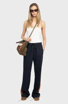 Женские темно-синие брюки Poma Синий 36 ZADIG&VOLTAIRE WWPA01878_ENCRE