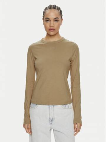Calvin Klein Блузка Nano Logo K20K207572 Бежевий Regular Fit Calvin Klein Блузка Nano Logo K20K207572 Бежевий Regular Fit