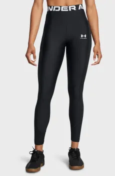 Женские черные тайтсы HeatGear Rib Legging Черный XL Under Armour 1388693-001