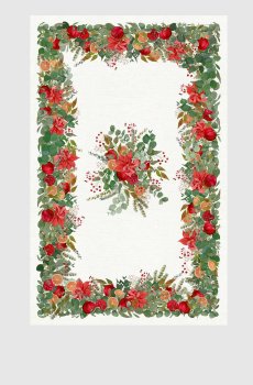 Белая скатерть GARLAND GLEE из льна