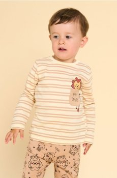 Футболка з довгим рукавом Mini Smiley® - кремовий