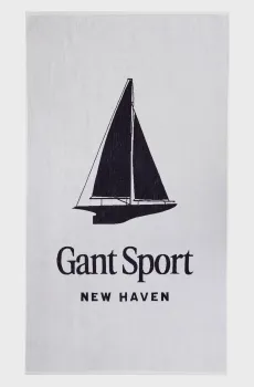 Белое полотенце SAILING PRINT BEACH Белый ONESIZE Gant 852014111