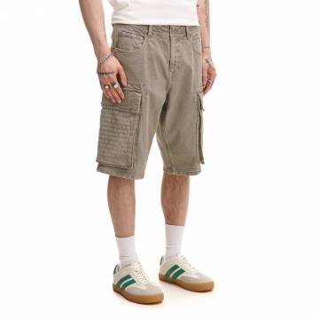 Cropp - Шорти з накладними кишенями - темно-сірий Cropp - Шорти з накладними кишенями - темно-сірий