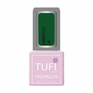 Гель-лак для ногтей Tufi profi Premium Emerald 26 Ирландский мох, 8 мл Гель-лак для ногтей Tufi profi Premium Emerald 26 Ирландский мох, 8 мл