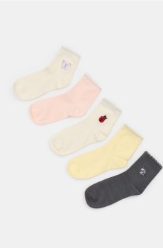 Шкарпетки, 5 пар - різнобарвний