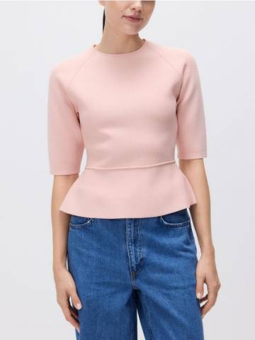 Reserved - Вязаний светр - пастельний рожевий - 950IH-03X