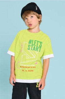Футболка з короткими рукавами - лаймовий