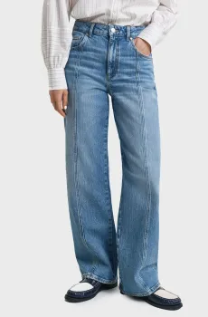 Женские синие джинсы RELAXED STRETCH SEAM Синий 27 Gant 4100255