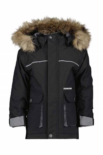 Детская зимняя куртка Didriksons KURE KIDS PARKA цвет чёрный Детская зимняя куртка Didriksons KURE KIDS PARKA цвет чёрный