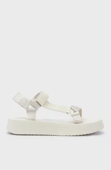 Женские бежевые сандалии SANDAL VELCRO WEBBING DC Бежевый 39 Calvin Klein YW0YW01353