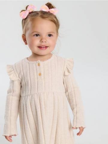 Сукня з домішкою віскози - кремовий