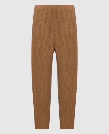 Коричневые брюки с шерстью верблюда и шелком Коричневые брюки с шерстью верблюда и шелком