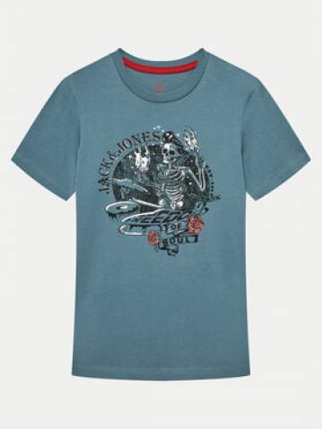 Jack&Jones Junior Футболка Skull Rock 12259437 Голубий Standard Fit Jack&Jones Junior Футболка Skull Rock 12259437 Голубий Standard Fit