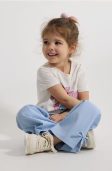 Reserved - Штани з бантиками - світло-блакитний - 833HN-50X