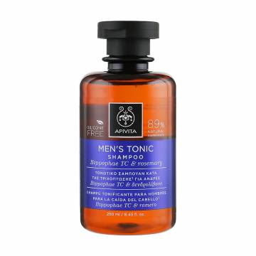 Мужской тонизирующий шампунь для волос Apivita Mens Tonic Shampoo, 250 мл Мужской тонизирующий шампунь для волос Apivita Mens Tonic Shampoo, 250 мл