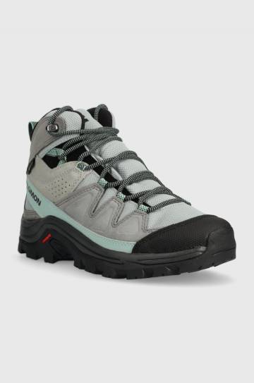 Ботинки Salomon Quest Rove GTX женские цвет серый слегка утеплённый Ботинки Salomon Quest Rove GTX женские цвет серый слегка утеплённый