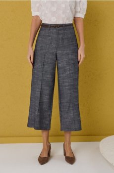 Кулоти з домішкою льону - індиго