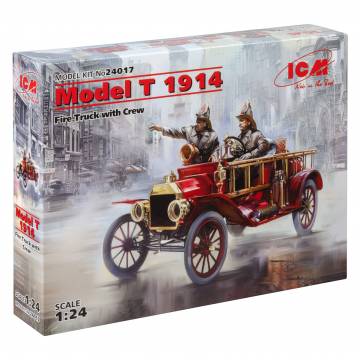 Конструктор ІСМ Пожежна машина моделі T 1914 року з екіпажем (24017)