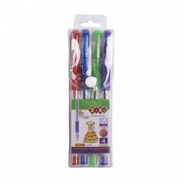 Набор гелевых ручек ZiBi Kids Line Glitter с блестками, 4 шт (Кнц2030) Набор гелевых ручек ZiBi Kids Line Glitter с блестками, 4 шт (Кнц2030)