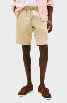 Мужские бежевые льняные шорты HARLEM Бежевый 32 Tommy Hilfiger MW0MW37804