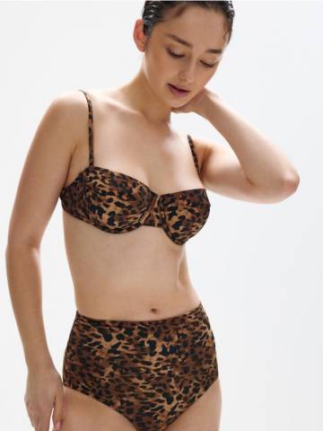 Reserved - LADIES` BEACHWEAR BRIEFS - коричневий - 557CR-88X Reserved - LADIES` BEACHWEAR BRIEFS - коричневий - 557CR-88X